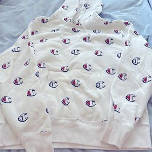 CHAMPION all over monogram hoodie